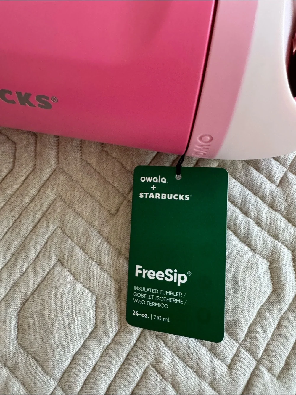 Starbucks Limited Edition Pink Collection, Owala, Strawberry Tumblr & Wristlet